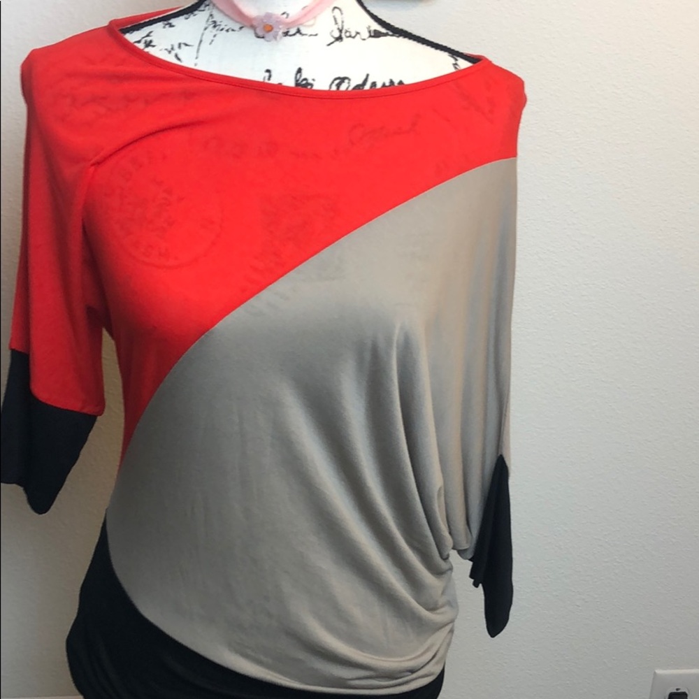 Bcbg Color Block Blouse - image 1